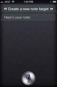 apple iphone 4s siri create a list