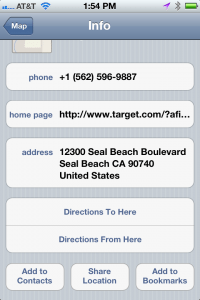 apple iphone 4s use maps to add location based as contact