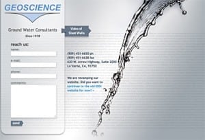 Geoscience Water One Page Website