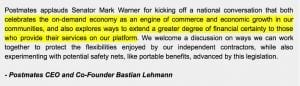 Gig Economy Friends with Benefits: Postmates CEO Bastian Lehmann