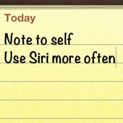 siri notes function